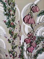 Gemälde: Abstrakte Blumenkunst, Original, Unikat!