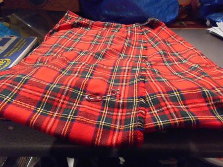 Kilt, Grösse 44, Loch Lomond, rot/farbi