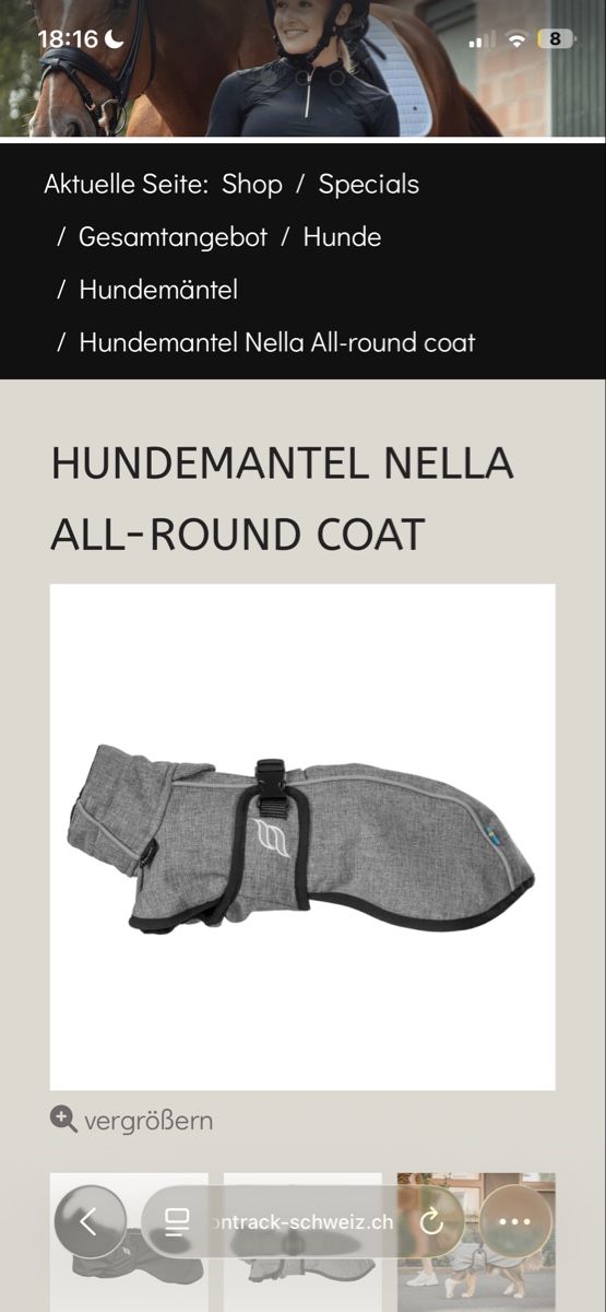 Abbigliamento: Back on Track Hundemantel Nella, Rückenlänge 65cm Softshell – Usato da Aristau venduto da cherry-berry 8