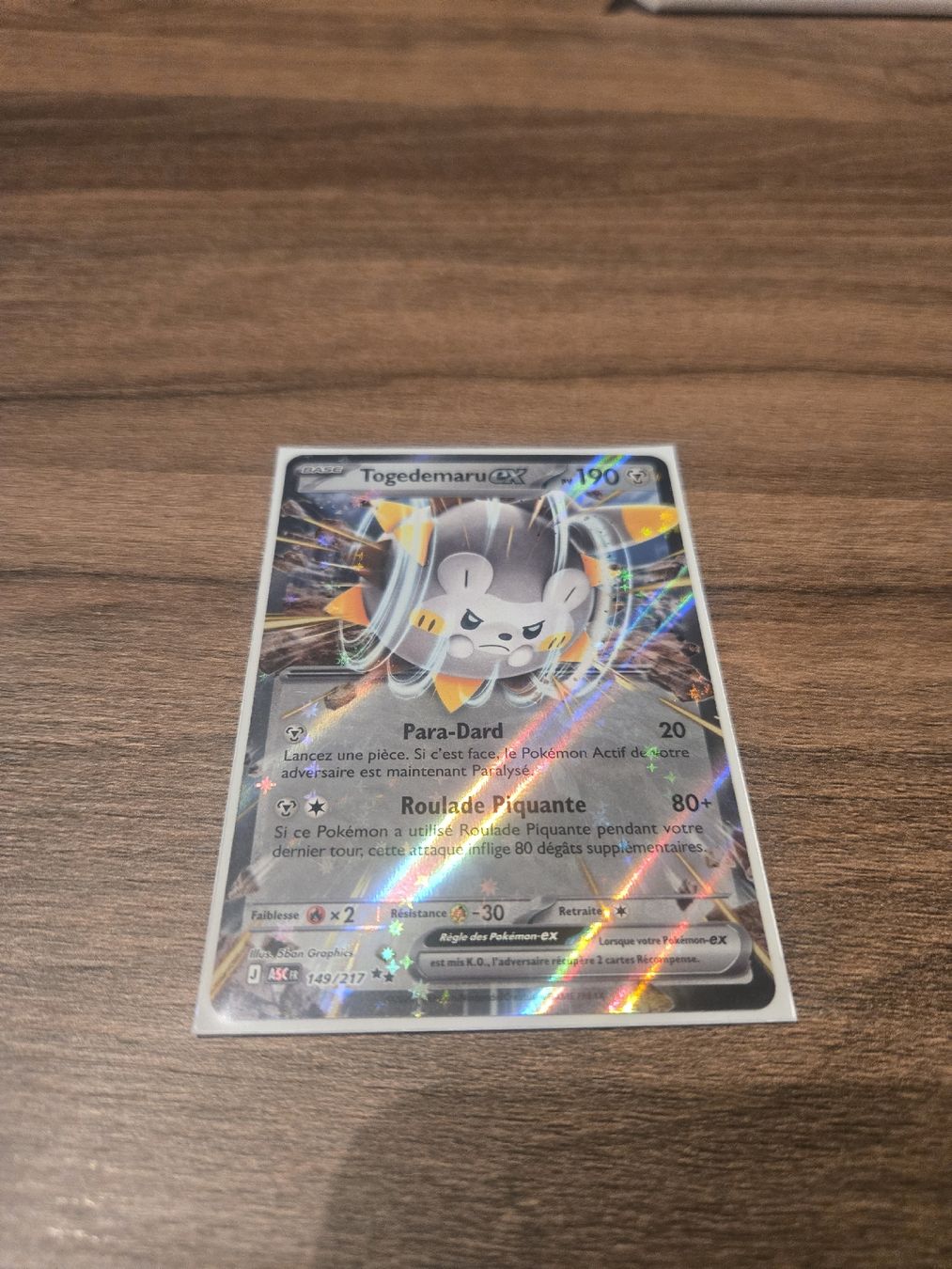 Pokémon Carte collezionabili: Héros Transcendent Togedemaru EX 149/217 – Nuovo (secondo la descrizione) da Rossinière venduto da seb_68fd