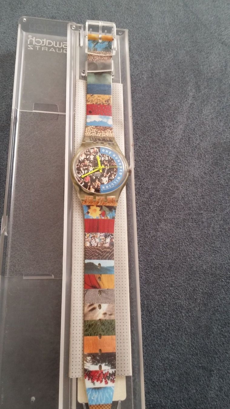 Swatch Uhren: Swatch One Hundred Million Jubiläums-Uhr – Neu und originalverpackt aus Zürich von sendbad 1
