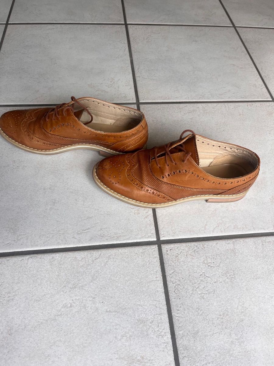 Scarpe da donna: Braune Lederschuhe Damen Gr. 38 – Usato da Anglikon venduto da Tanne1 1
