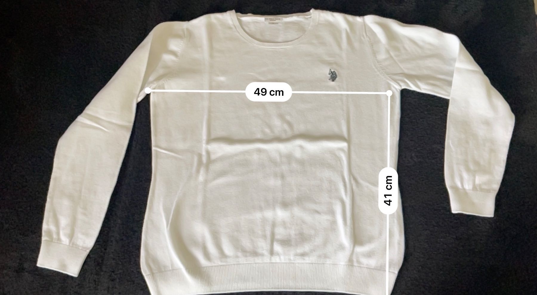 US Polo Pulls & Sweat-shirts: US Polo Assn. Pullover, weiss/creme, Gr L – D'occasion à Wangen b. Olten par VeraHa 1