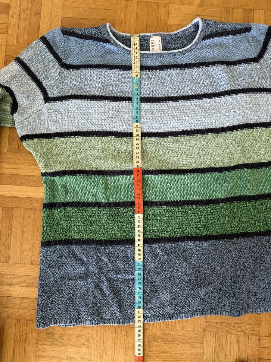 Maglioni & Felpe: Strickpullover blau/grün meliert gestreift Gr. 48 – Usato da Aarau venduto da Tam6 8
