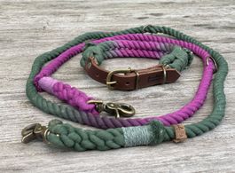 Hundehalsband- und Leinenset Tau "Fleur" NEU - Large
