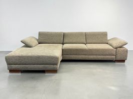 Ultsch Polstermöbel Ecksofa Beige-Silber
