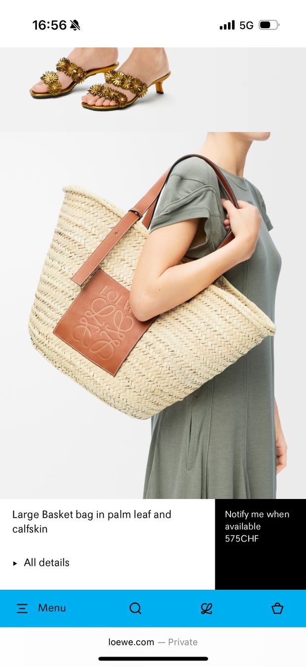 Borse da donna: LOEWE Korbtasche, gross – Nuovo e nell'imballaggio originale da Zollikon venduto da sba_5tf2 8