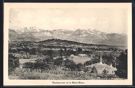 Vandoeuvres, Panorama et le Mont-Blanc