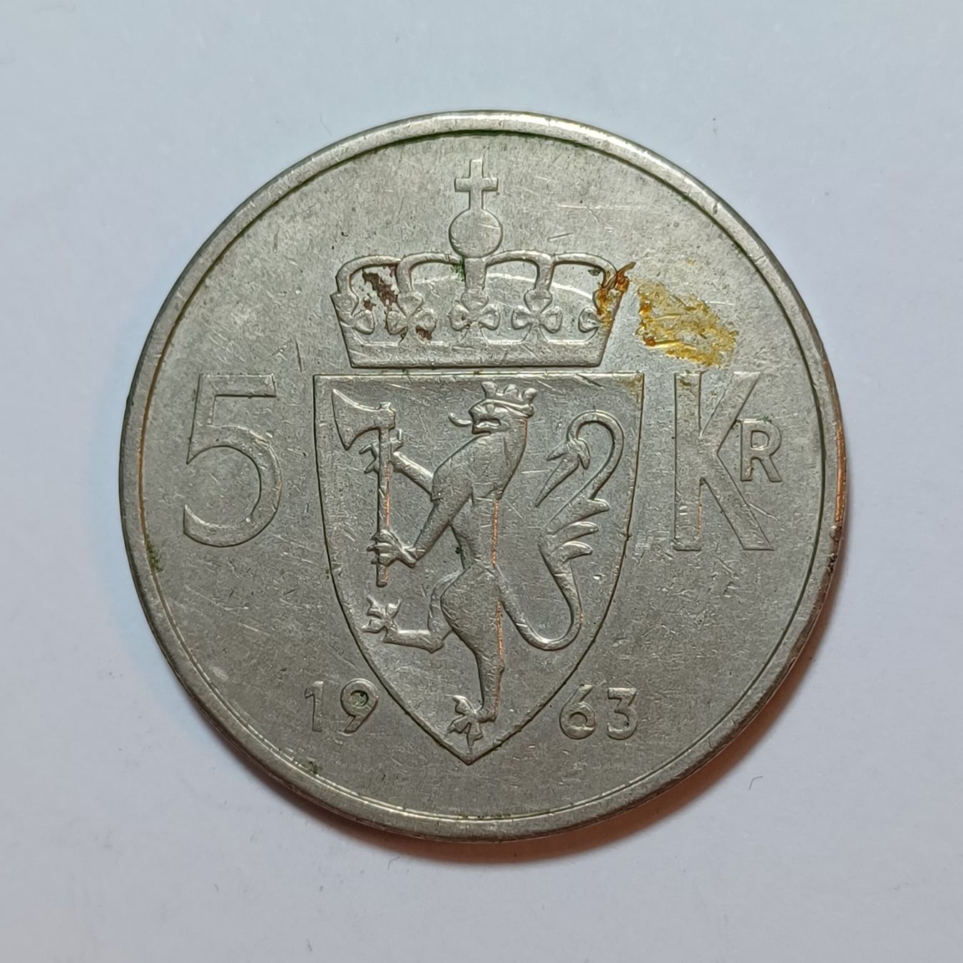 Tutti le monete: 5 Kroner 1963 Norwegen – Usato da Pfäffikon ZH venduto da Welt_Muenzen 1