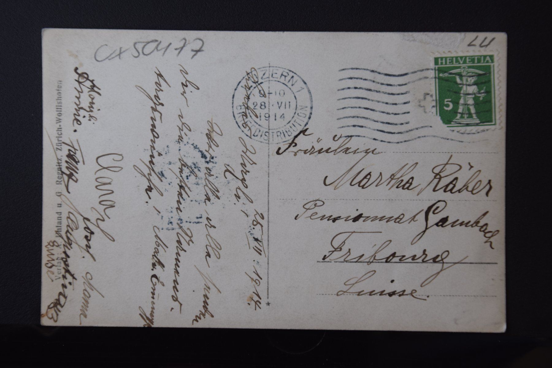 Ansichtskarten: AK Luzern, Frankenstrasse 1914 – Gebraucht aus Luzern von CH2018 1