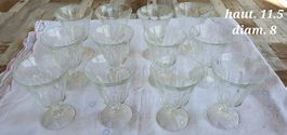 12 verres à vin/liqueurs