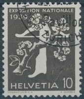 1939 - Landi - Armbrust - französisch - Abart - gestempelt