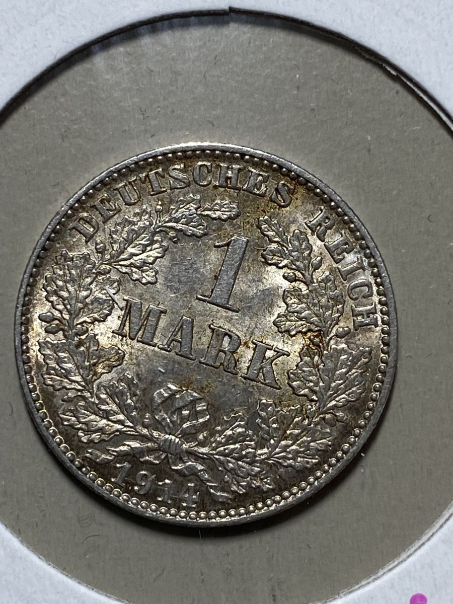 Tutti le monete: Allemagne - 1 Mark - 1914 J - AG  – Usato da Payerne venduto da Mike1682 1