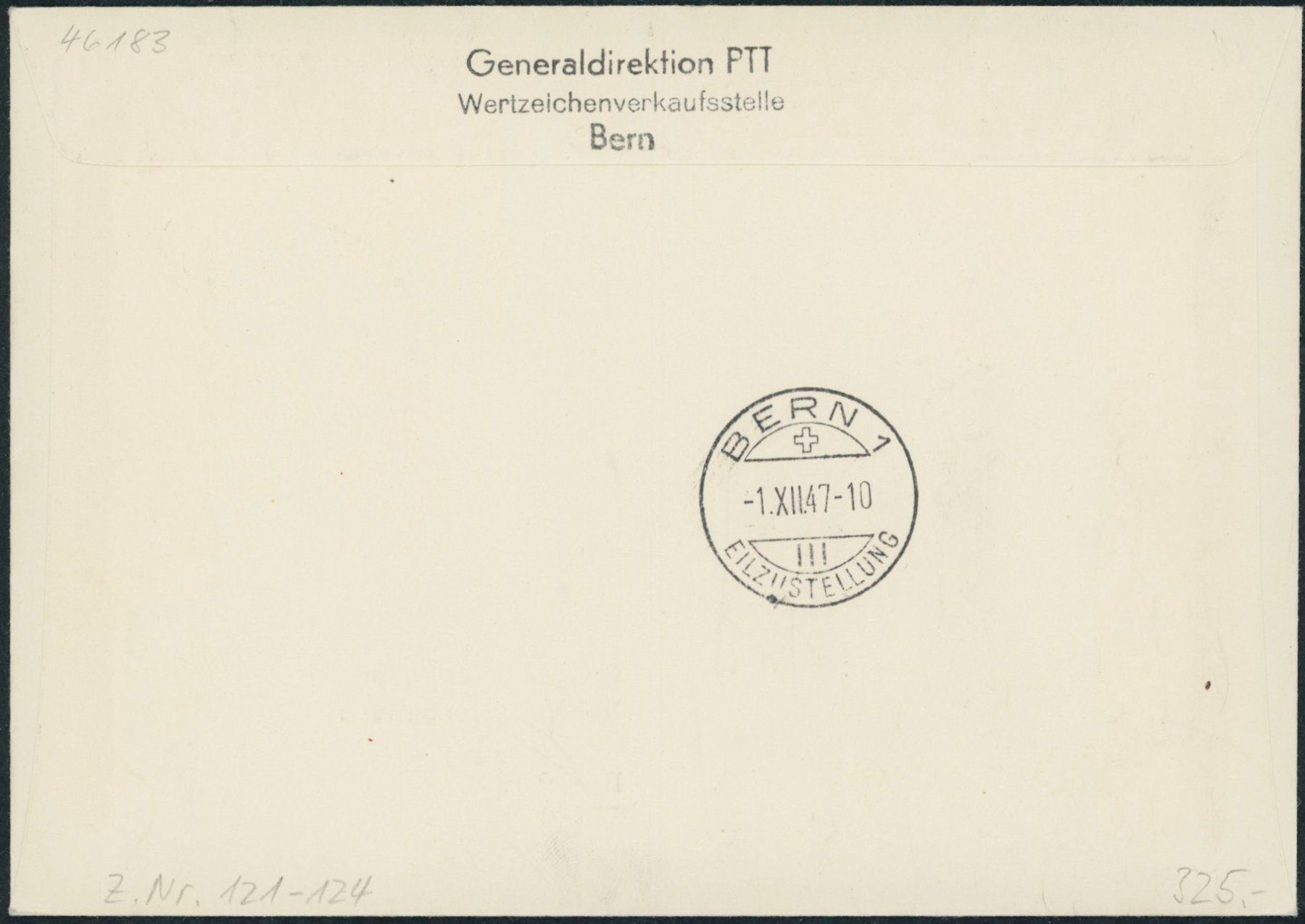 Tutti i francobolli: 1947 - Pro Juventute - Ersttagsbrief FDC ET – Usato da Schindellegi venduto da leecollect 1