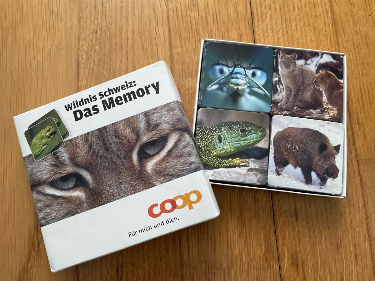 Giochi: Memory Spiel Wildnis Schweiz – Nuovo (secondo la descrizione) da Zürich venduto da silab69 3