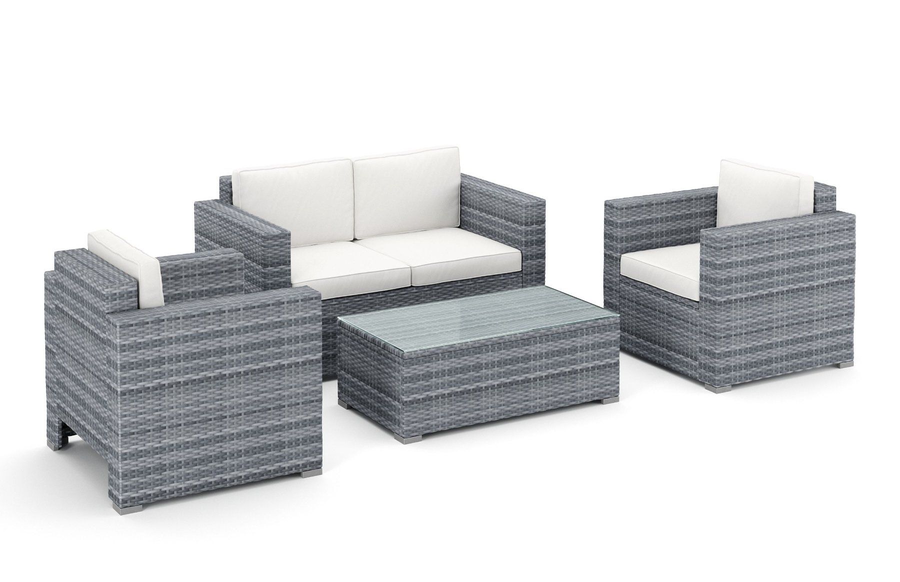 Divani: Rattan Lounge VENEZIA grau - Gratis Versand – Nuovo e nell'imballaggio originale da Kleinwangen venduto da meinwarenkorb.ch 2
