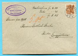 Brief Walkringen nach Hinter Enggistein 1938