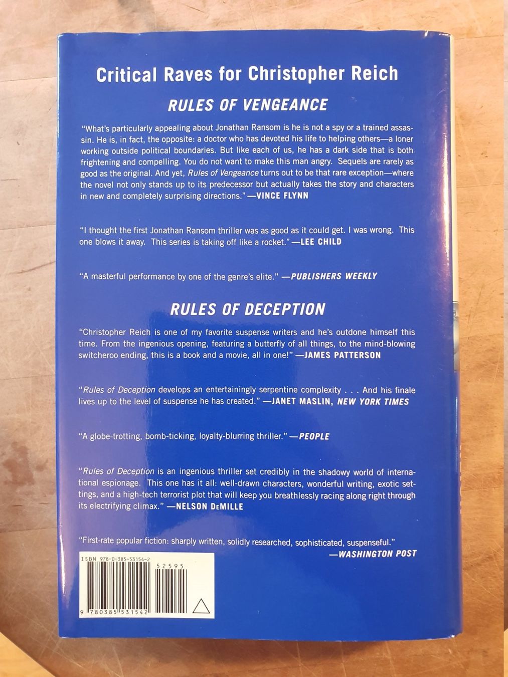 Libri: Rules Of Betray Christopher Reich Doubleday – Usato da Zürich venduto da loosebone 4