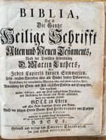 Alte Bibel Martin Luther, Schöne Heilige Schrift, 1793