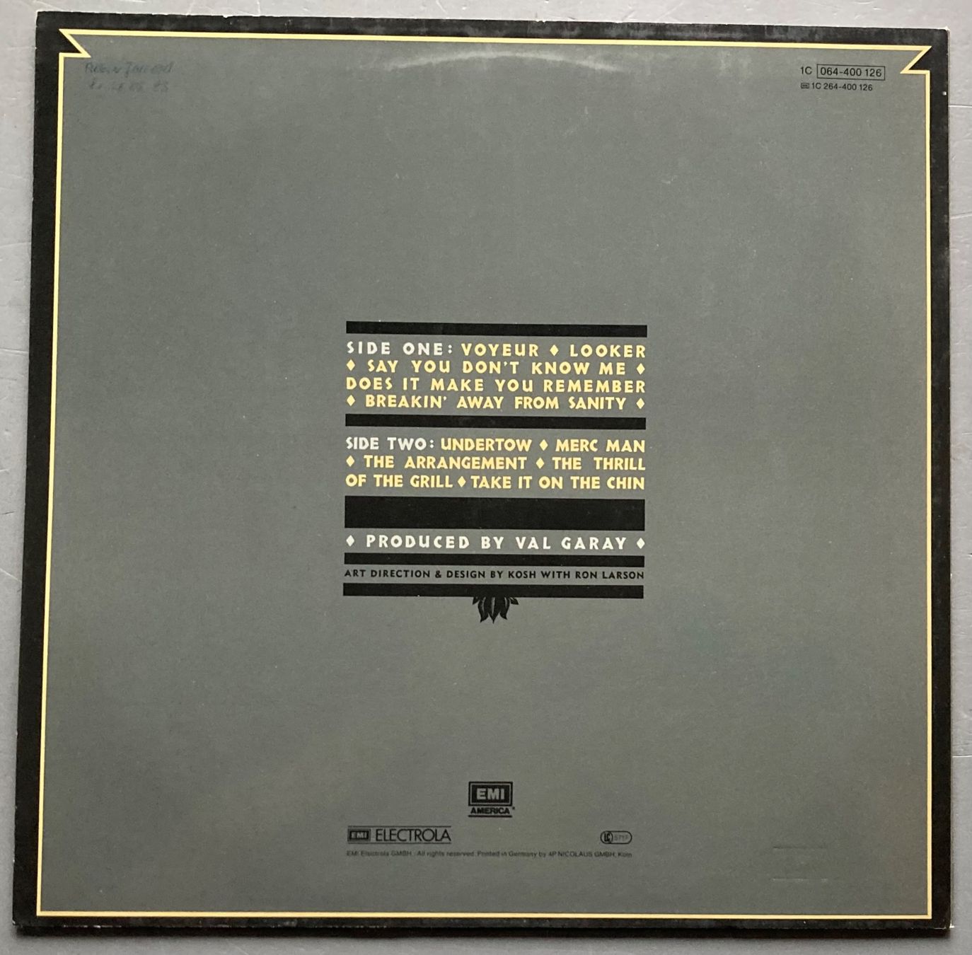 Dischi in vinile: KIM CARNES -VOYEUR – Usato da Poliez-Pittet venduto da Newtown-Records 1