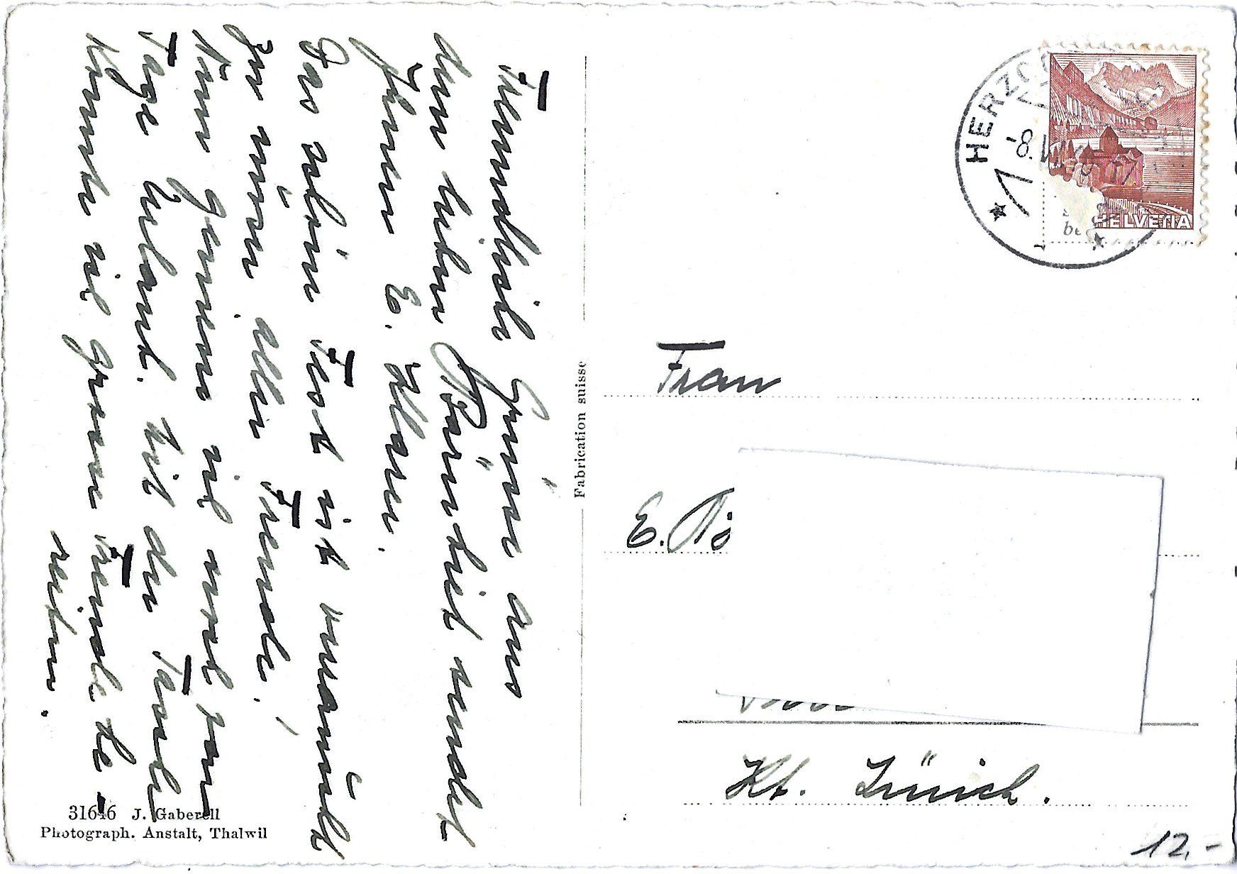 Cartoline postali: Herzogenbuchsee ;   Kichgasse  mit  HOTEL  DU  SOLEIL – Usato da Bütschwil venduto da Jackson1A 1