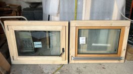 2 Fenêtres Bois double Vitrage Dimensions 780x600 neuve