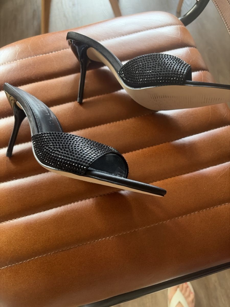 Scarpe da donna: Mules schwarz Grösse 37 Strass neu – Nuovo e nell'imballaggio originale da Murten venduto da februari 1