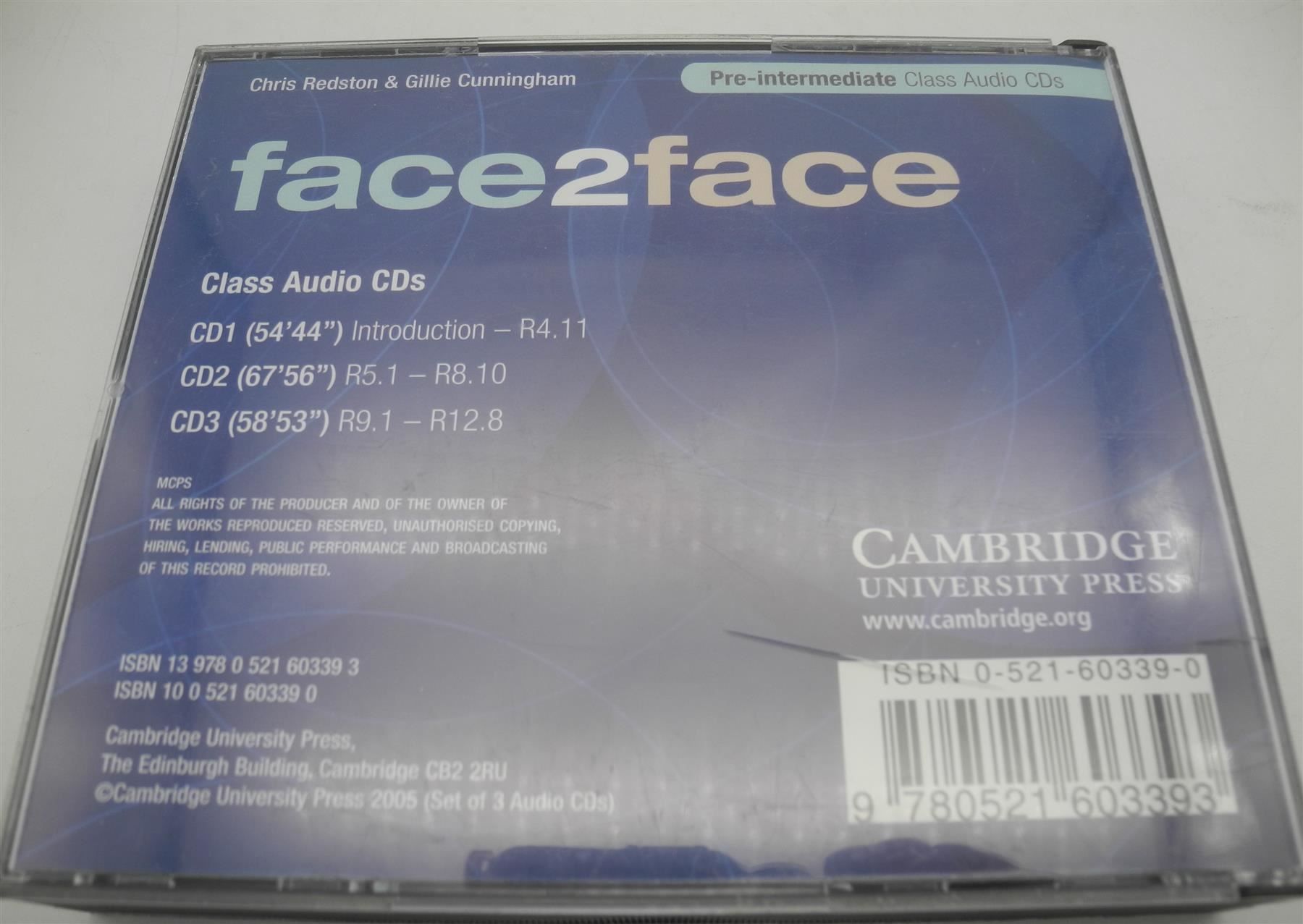 CDs: face2face Pre-Intermediate Class CD's – D'occasion à Kottwil par Crazyrolf 1