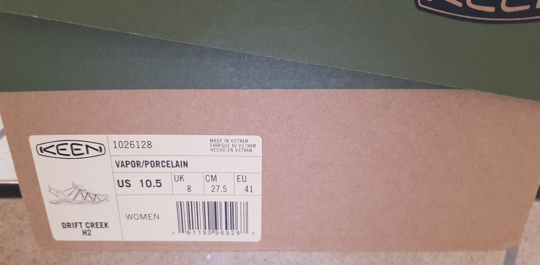 Keen Scarpe da uomo: Neue KEEN Drift Creek Gr. 41 hellgrau/hellblau – Nuovo e nell'imballaggio originale da Olten venduto da Yen6 3