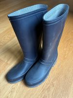 Dunkelblaue Regen-Gummistiefel, Grösse 38, Spirale