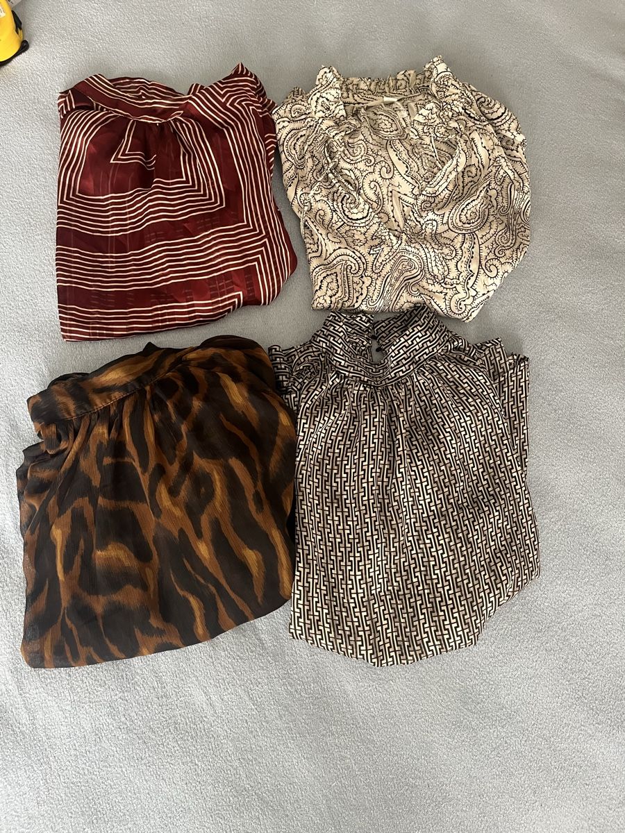 Kleiderpakete: 4 H&M Bluse, Gr. XS, verschiedene Muster, – Neu (gemäss Beschreibung) aus Olten von sae_82z2