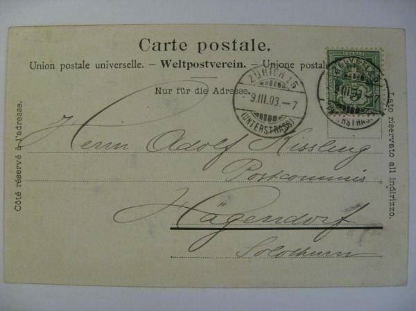 Cartoline postali: AK  Zürich - Utoquai – Usato da Gundetswil venduto da Egro01 1