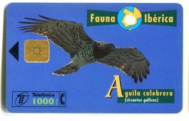 Telefonkarte "Schlangenadler". Spanien.