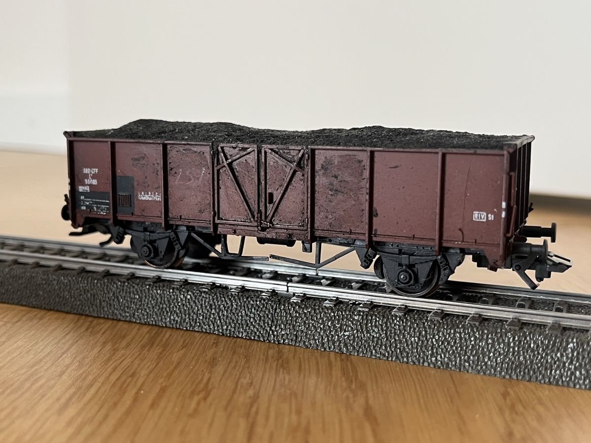 Modellini di ferrovie: Konvolut diverse Güterwagen mit Mängel – Difettoso da Basel venduto da Re620_11627 7