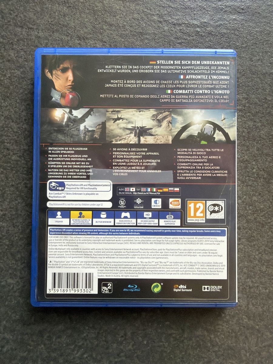Sony Giochi: ACE COMBAT 7: SKIES UNKNOWN PS4 – Usato da Zürich venduto da cENS0R 1
