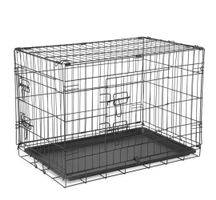 Large Dog Crate with Tray, Foldable, Good Condition