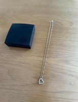 Collier argent coeur strass brillant neuf