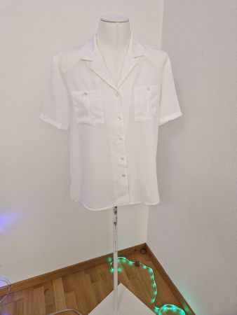 Elegante weisse Sommerbluse BIAGGINI Gr. 40