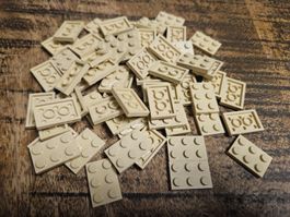 lego 3021 lot de 60 pièces Tan Plate 2 x 3