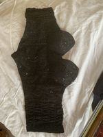 Bustier schwarz mit Perlen Gr. 36