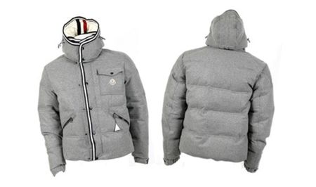 Vintage Moncler Branson Jacke Grösse S in Grau Flannel
