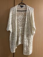 Sommerlicher Strick-Cardigan, Crème, Gr. S/M, Top Zustand