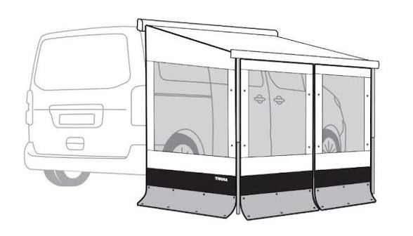 Veicoli da campeggio: Thule Rain Blocker G2 Vorzelt – Usato da Otelfingen venduto da arthurka