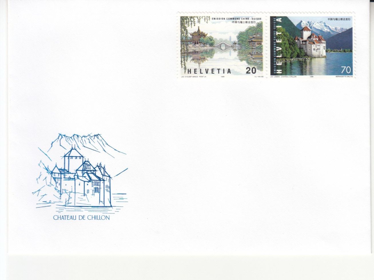 Tutti i francobolli: SBK 958 - 959 FDC Chillon ungestempelt – Usato da Bürglen TG venduto da StampGraf