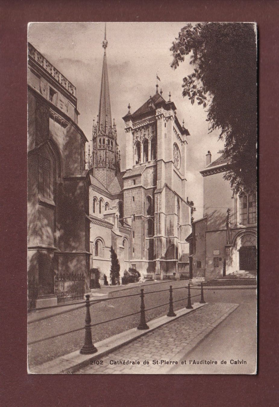Cartoline postali: GENEVE - St. Pierre et Auditoire Calvin – Usato da Pully venduto da nicecards