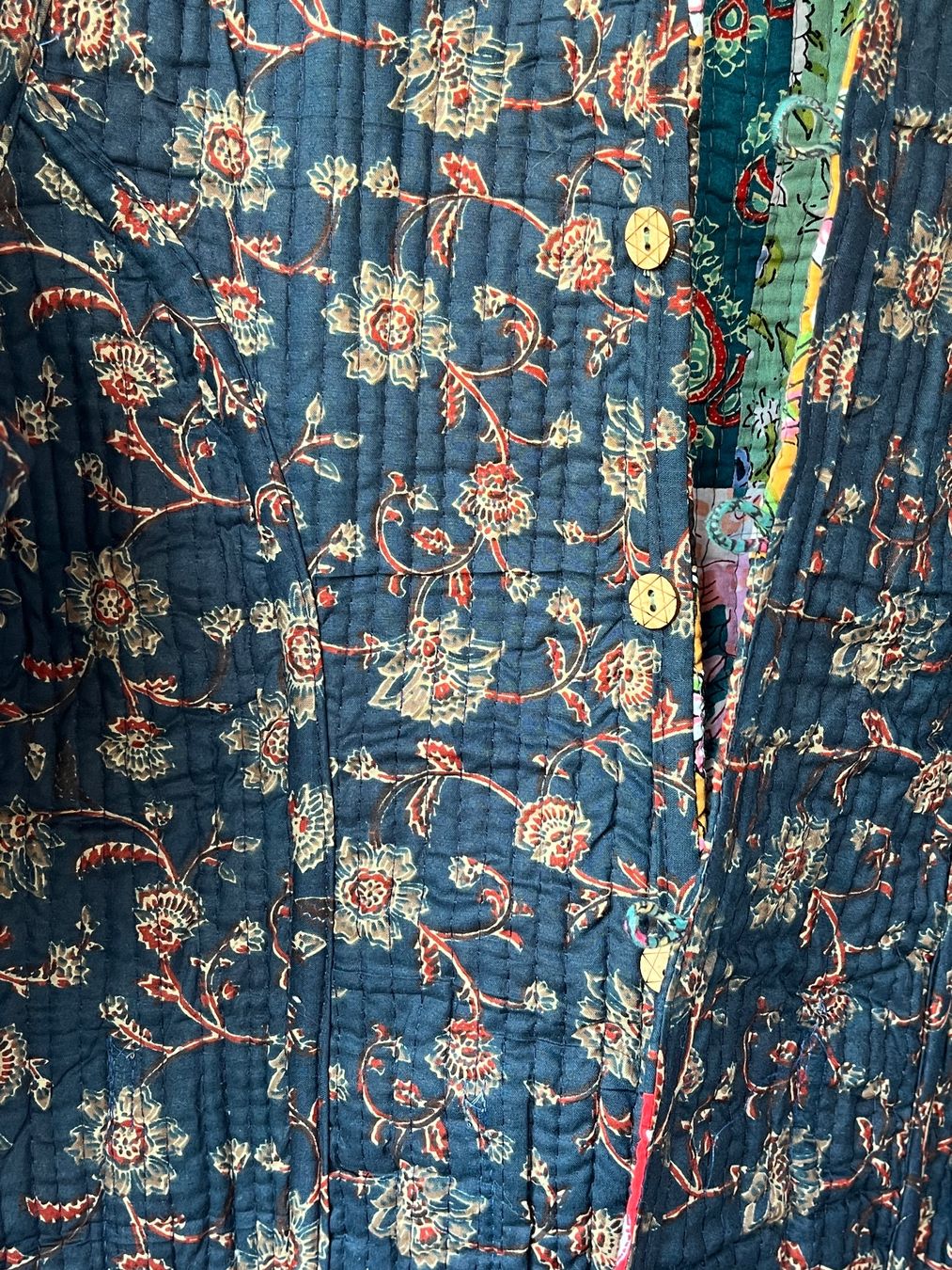 Giacche: Reversible Patchwork Jacket – Handmade in Jaipur India – Usato da Chiasso venduto da Pat_chuli 6