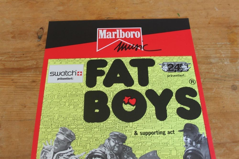 FAT BOYS - CONCERT POSTER 1989 | Kaufen auf Ricardo