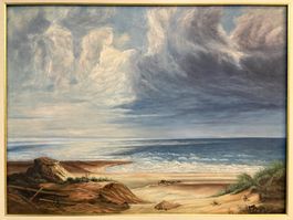 98x78/ E.Rupp 1953/ Gemälde Meer Landschaft wunderhübsch