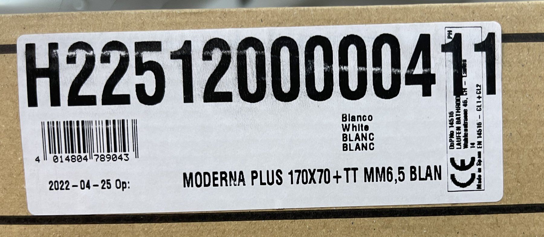 Laufen Vasche da bagno: Badewanne, Einbauversion, Stahl-Email 3,5 mm / 170x70cm – Nuovo e nell'imballaggio originale da Oftringen venduto da Vucki 2