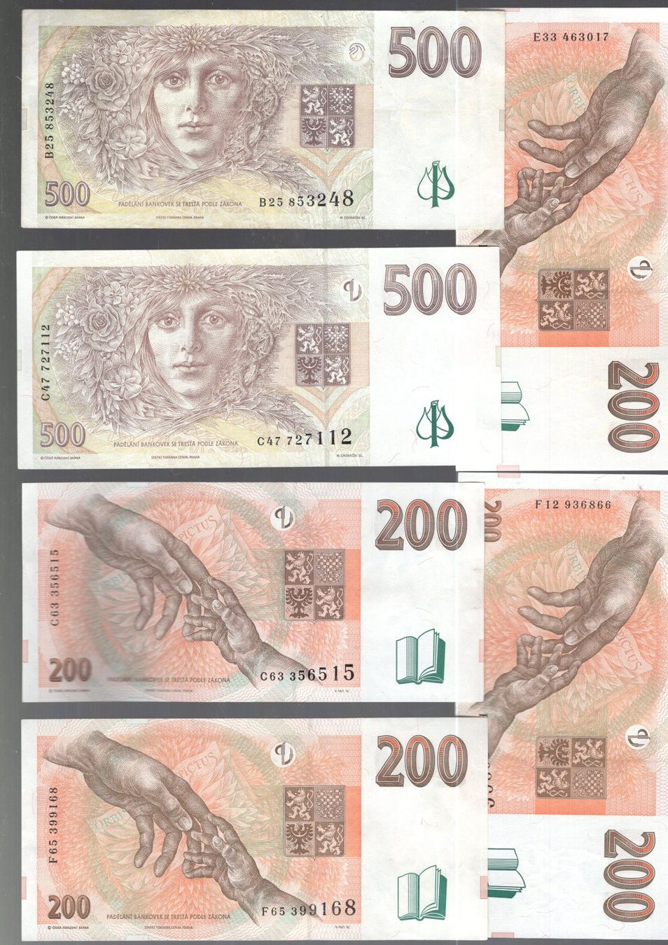 Banconote: Czecoslovakai noten 6 stück – Usato da Leibstadt venduto da baroc333 1